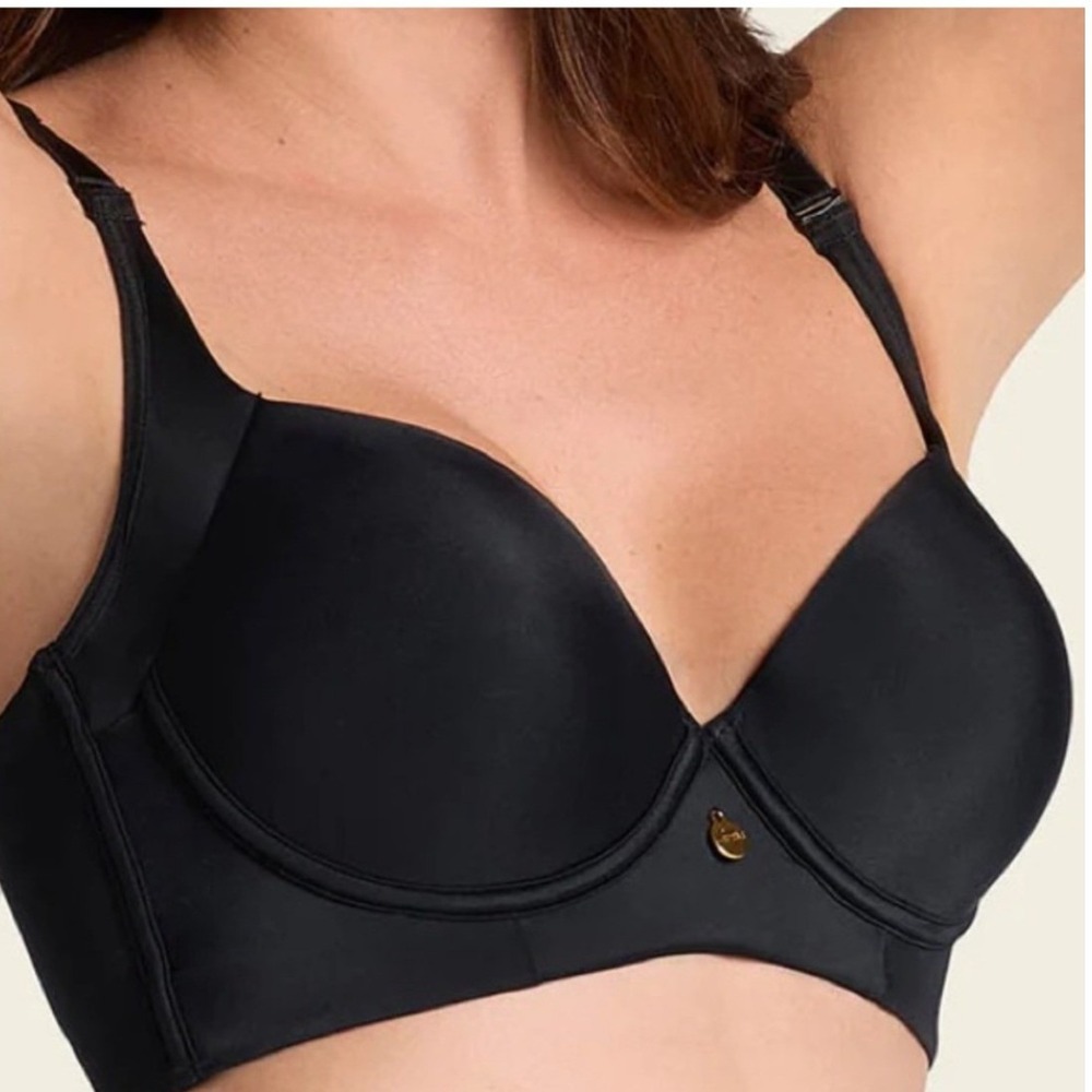 Leonisa Black Smoothing Coverage Underwire Bra 38DD
